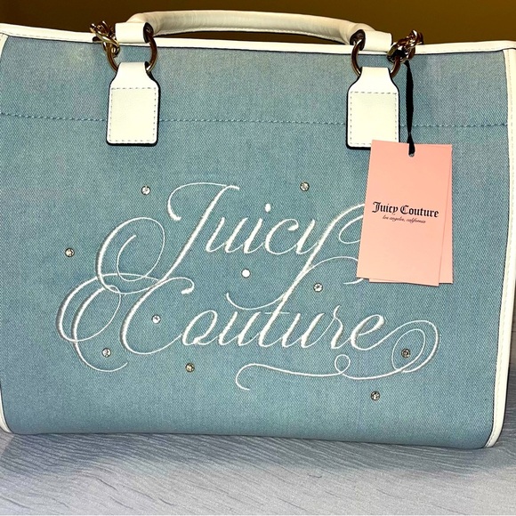 Juicy Couture Beach Denim Tote - Picture 2 of 16